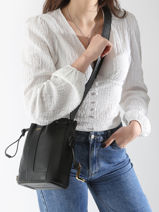 Sac Bandoulire Elles Cuir Lancel Noir elles A13357-vue-porte