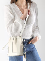 Crossbody Bag Elles Leather Lancel White elles A13357-vue-porte