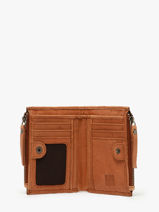 Wallet Heritage Leather Biba Brown heritage HAK6L-vue-porte