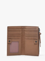 Wallet Leather Biba Brown wallet VAW3L-vue-porte