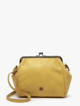 Cross Body Tas Heritage Leather Biba Yellow heritage BT22