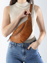Belt Bag Heritage Leather Biba Brown heritage HAK5L-vue-porte