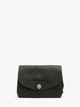 Leather Le Gustave Coin Purse Paul marius Black vintage GUSTAVEM