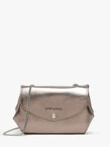 Sac Pochette Le Gustave Cuir Paul marius Gris vintage GUSTAVEP