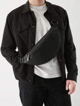 Sac Banane Homme Origami Cuir Lancel Noir origami A13426-vue-porte