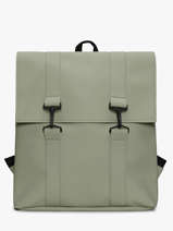 Msn Bag - 1 Compartment Backpack With 15" Laptop Sleeve Rains Green city 13300