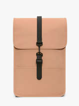 1 Compartment Backpack With 13" Laptop Sleeve Rains Brown city 13020