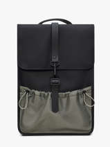 1 Compartment Backpack With 13" Laptop Sleeve Rains Black city 14280