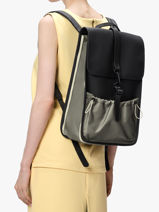 Sac  Dos 1 Compartiment + Pc 13" Rains Noir city 14280-vue-porte