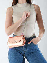 Sac Pochette Le Gustave Cuir Paul marius Rose vintage GUSTAVEP-vue-porte