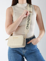 Sac Bandouli�re Pansy Valentino Blanc pansy VBS8PG15-vue-porte