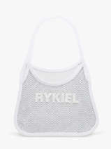 Rhinestone Rykiel Mesh Bag Sonia rykiel White strass AC34MA47