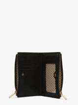 Portefeuille Cuir Mila louise Noir vintage 3576X-vue-porte