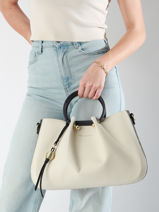 Cabas Gretel Ted lapidus Beige gretel TLAU8924-vue-porte