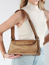 Baguette Vintage Cuir Paul marius Or vintage BILLIE-vue-porte