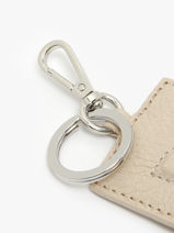 Porte-clefs Cuir Nathan baume Beige original n 710N-vue-porte