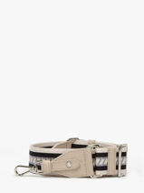 Bandouli�re De Sac Signature Nathan baume Beige n strap 1-vue-porte
