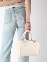 Handbag Samba Re Valentino Beige samba re VBS8ZG04-vue-porte