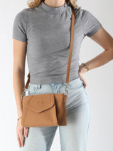 Sac Bandoulire Vanilla Cuir Nathan baume Marron candy 7-vue-porte
