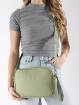 Sac Bandouli�re Camera Bag Cuir Nathan baume Vert nathan 2-vue-porte