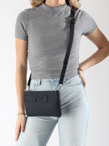 Leather Florence Crossbody Bag Nathan baume Blue n city 4-vue-porte