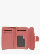 Coin Purse With Card Holder Miniprix Pink safiano 78SM2650-vue-porte