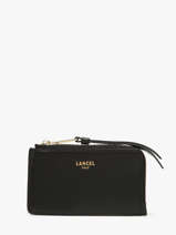 Leather Origami Card Holder Lancel Black origami A13422