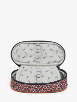 Trousse 1 Compartiment Cameleon Marron vintage fantasy PBVGPLUM-vue-porte