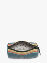 Trousse 1 Compartiment Cameleon Bleu vintage north PBVWSTRO-vue-porte