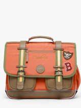 Satchel 2 Compartments Cameleon Orange vintage urban 27