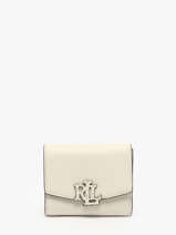 Portefeuille Cuir Lauren ralph lauren Blanc cameryn 32966782