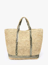 Shopping Bag Cabas Raphia Leather Vanessa bruno Green cabas raphia 30V40413