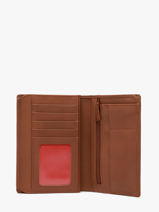 Wallet Leather Serge blanco Brown austin AST21121-vue-porte