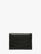Wallet Leather Crinkles Black caviar 14327