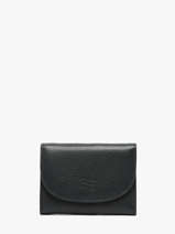 Portefeuille Caviar Cuir Crinkles Bleu caviar 14327