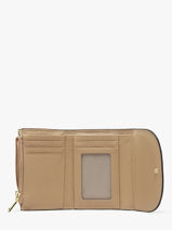 Portefeuille Caviar Cuir Crinkles Beige caviar 14327-vue-porte