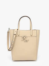 Sac Bandoulire Cameryn Cuir Lauren ralph lauren Beige cameryn 31966760