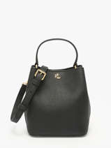 Sac Bandouli�re Reese Cuir Lauren ralph lauren Noir reese 31977411