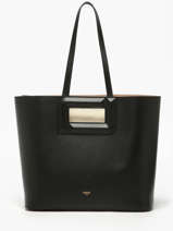 Sac Cabas Angle Cuir Lancel Noir angele A13361
