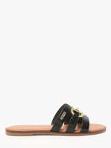 Slippers Hamia In Leather Les tropeziennes Black women HAMIA