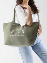 Sac Shopping Rsg Coton Karl lagerfeld Rose rsg A1W50006-vue-porte