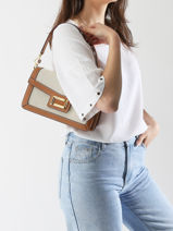 Shoulder Bag Angele Lancel Brown angele A13378-vue-porte