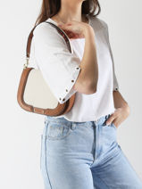 Crossbody Bag Ella Leather Le tanneur Beige ella TNGI1214-vue-porte