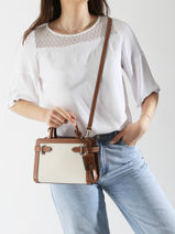 Satchel Emily Leather Le tanneur Beige emily TEMI16B1-vue-porte