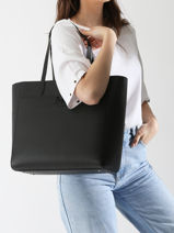 Sac Port� �paule Cameryn Cuir Lauren ralph lauren Noir cameryn 31960183-vue-porte