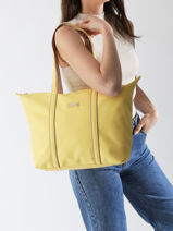 Shoulder Bag Tara Nylon Hexagona Yellow tara 8120166-vue-porte