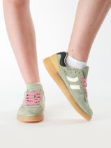 Sneakers Goal In Leather Coolway Pink women 7603146-vue-porte