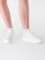 Sneakers In Leather Tommy hilfiger White women 8800YBS-vue-porte