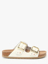 Slippers Fusbett Colors of california White women HCBIO501