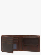 Wallet With Coin Purse Leather Maverick Brown the original MAVTO002-vue-porte
